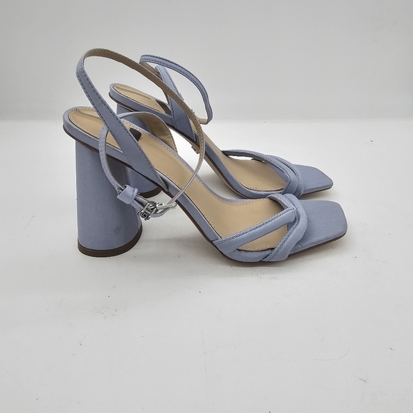 Sam Edelman Kia Square Toe Heels Oslo Blue Size 6 - Picture 3 of 11